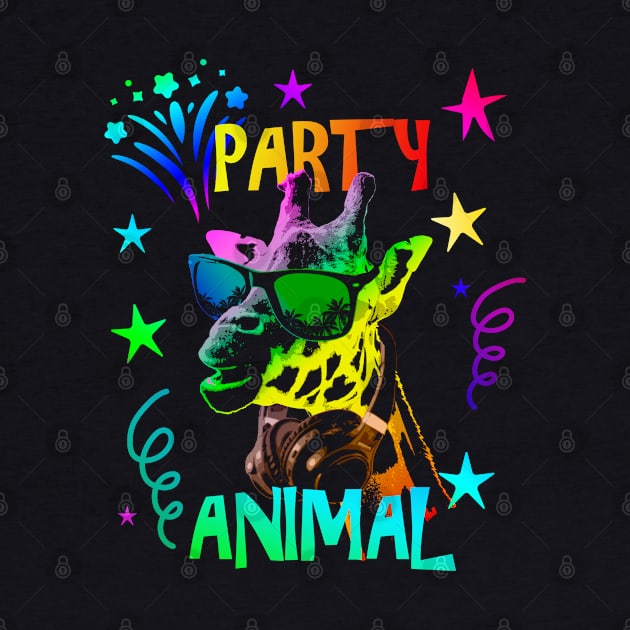 Giraffe Party Animal by Nerd_art